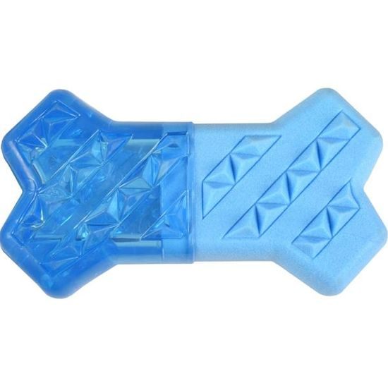 Flamingo Hračka chladící kost 13,3cm modrá