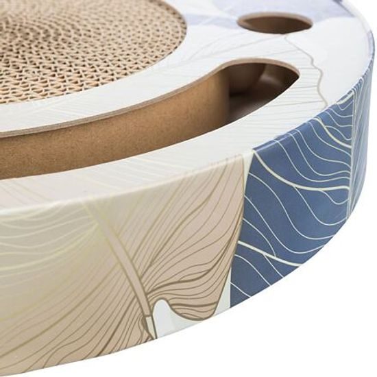 Trixie Škrabací bubínek s hračkami 33cm modrý