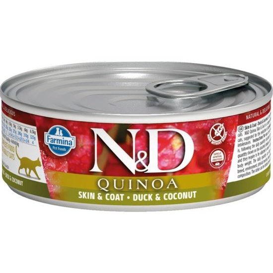 N&D QUINOA Cat konzerva Duck & Coconut 80 g