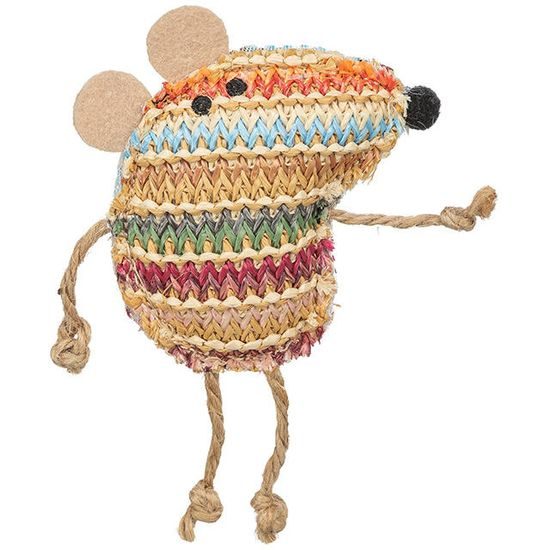 Trixie Myška barevná s catnipem 14 cm polyester
