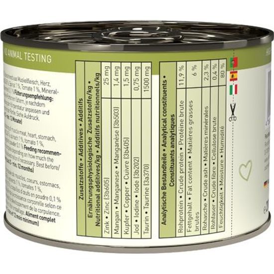 Catz finefood Konzerva pro koťata CF Classic Kitten No.5 s lososem, drůbežím masem a špenátem 200 g