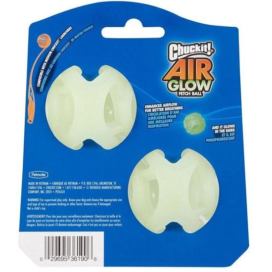 Chuckit! Air Glow Ball děrované svíticí míčky Medium 6,4 cm 2 ks