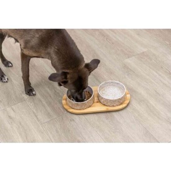 Trixie Set misek v bambusovém stojanu