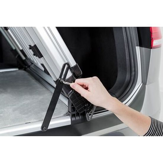 Trixie Univerzální zadní mřížka/mění kufr v přepravku 94-14x69x53cm světlešedá/stříbrná