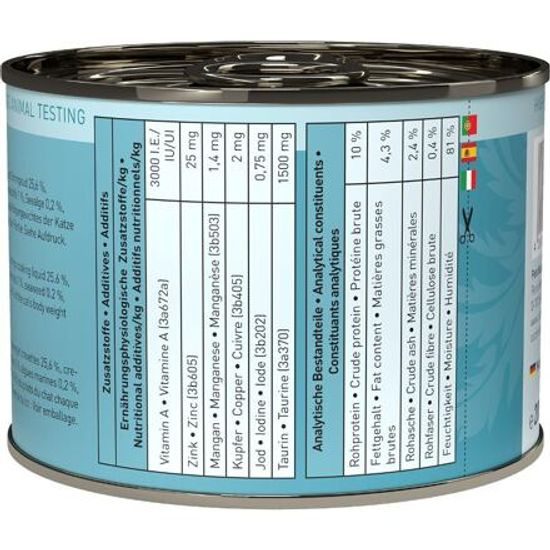 Catz finefood Konzerva CF No.13 se sleděm a krevetami 200g