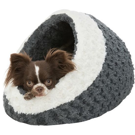 Trixie KALINE plyšová kukaň 35x26x41cm šedá/krémová