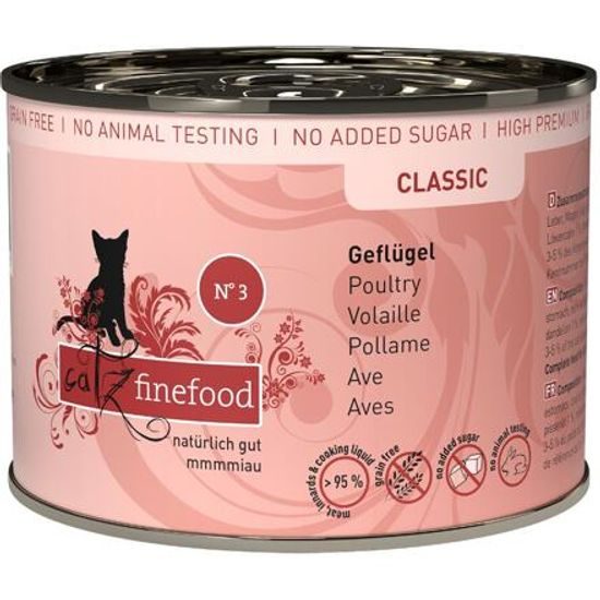 Catz finefood Konzerva CF No.3 s drůbežím masem 200g