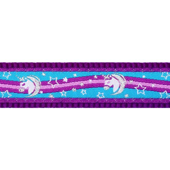 Red Dingo Obojek 20 mm x 30-47 cm Unicorn Purple