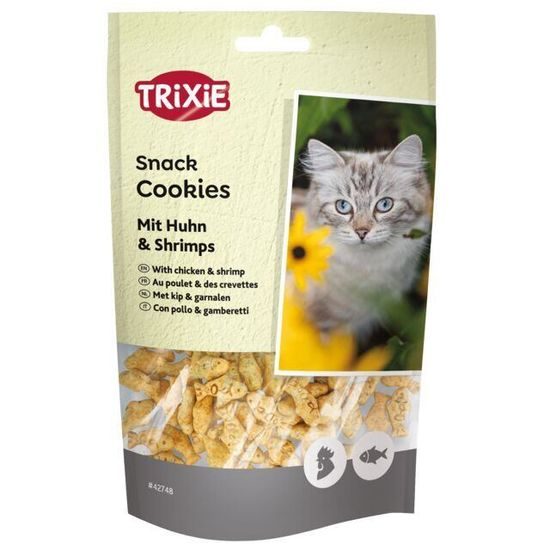 Trixie Cookies sušenky s kuřetem a krevetami pro kočky 50 g