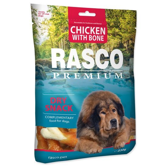 Rasco Premium Pochoutka kuřecím obalené kosti 230g