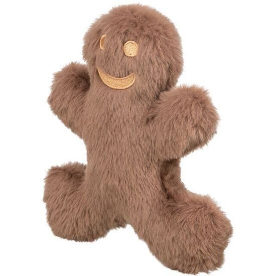 Trixie Vánoční postavička perníček se zvukem 16 cm plyš hnědá
