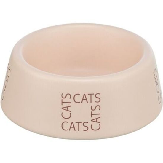 Trixie Keramická miska pro kočky s nápisem CATS 0,15 l/ø12cm růžová