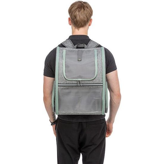 Trixie Transportní batoh CHLOE 39 x 43 x 27 cm do 8 kg světlešedá