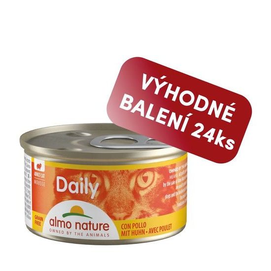Almo Nature Daily Menu Pěna s kuřetem 85g výhodné balení 24ks