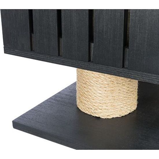 Trixie BE NORDIC škrabadlo FREIA 123cm 2xkukaň hammock antracit/písek