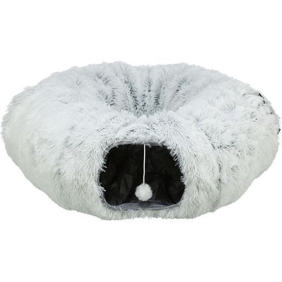 Trixie HARVEY plyšový hrací tunel/donut ø 25 cm/160 cm šedá