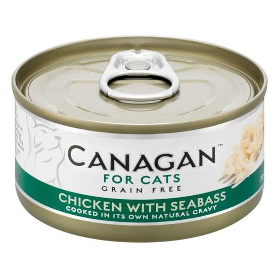Canagan Cat konzerva Kuře a mořský vlk 75 g