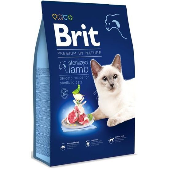 Brit Premium by Nature Cat Sterilised Lamb 8 kg