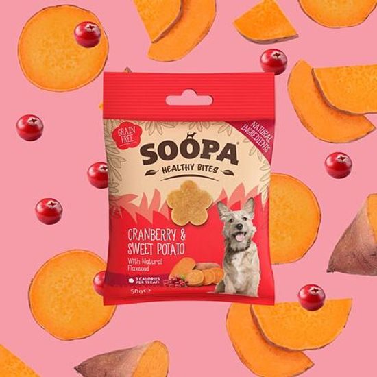 Soopa Pets Soopa Healthy Bites s brusinkami a batáty 50 g