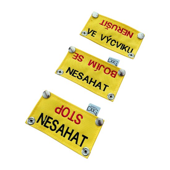 FUNKY DOG Žlutý návlek na vodítko mini 13 x 3 cm