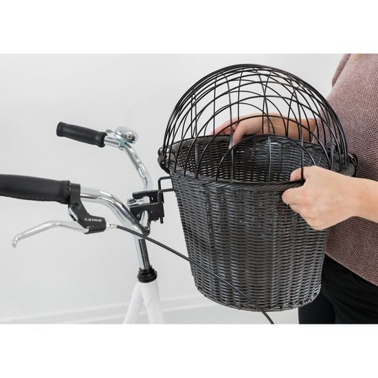 Trixie Transportní košík na řidítka 44 x 34 x 41cm antracit (max. 5kg)