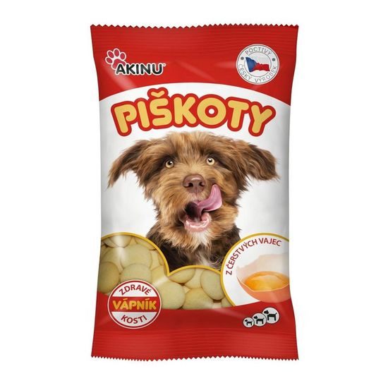 Akinu Piškoty s vápníkem 120g EXP 31.1.2025