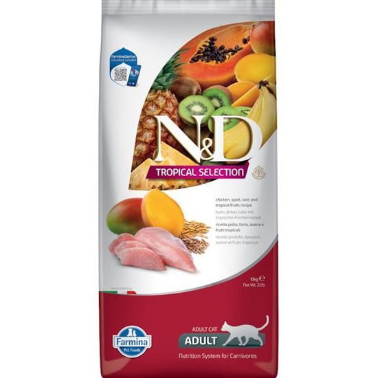 N&D TROPICAL SELECTION Cat LG Chicken Adult 10 kg
