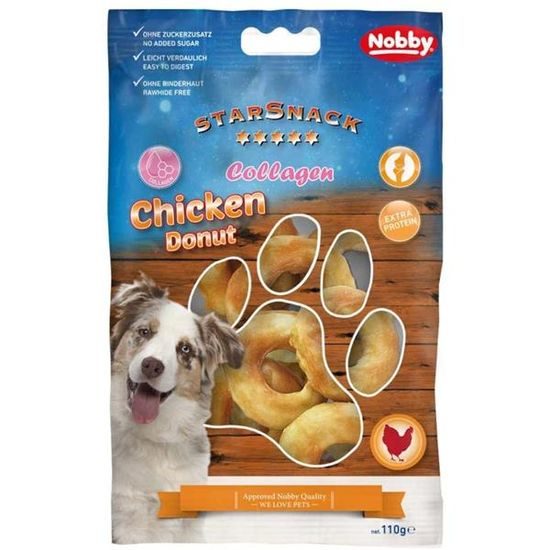 Nobby StarSnack Barbecue Chicken Donut Collagen 110 g