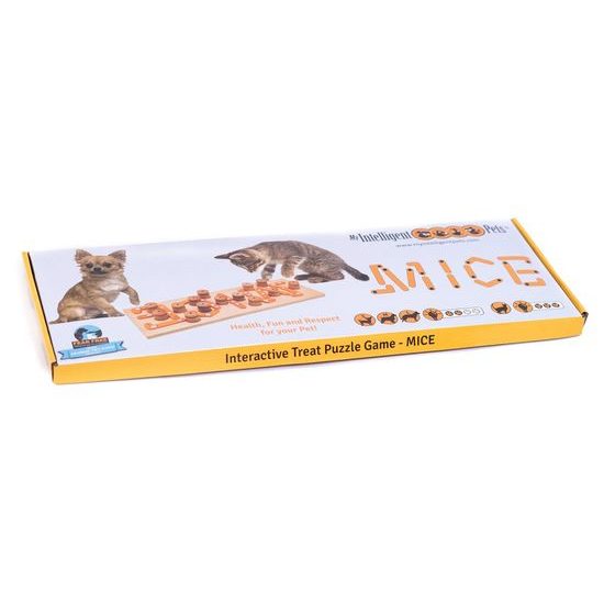 My Intelligent Pets Dřevěný hlavolam Mice (14 dřevěných válečků)