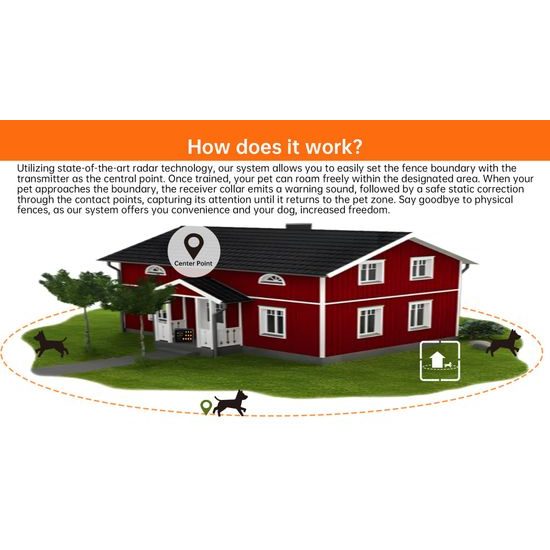 Patpet Výcvikový obojek a bezdrátový ohradník F900 PLUS
