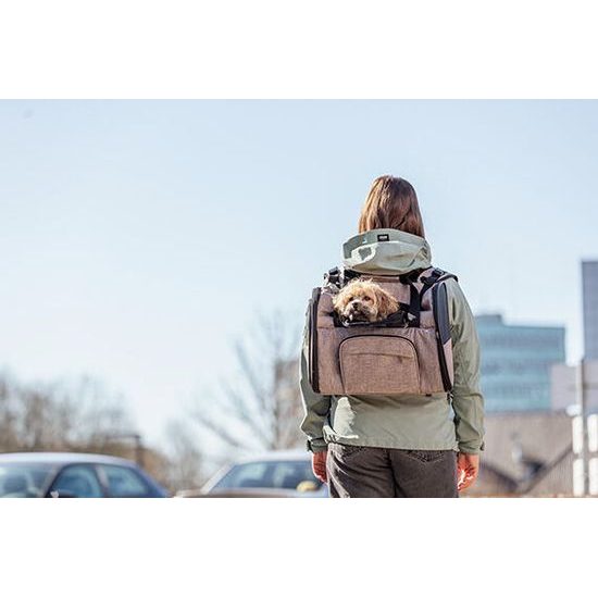 Trixie Transportní batoh SHIVA 41 x 30 x 21 cm do 8 kg hnědá/béžová