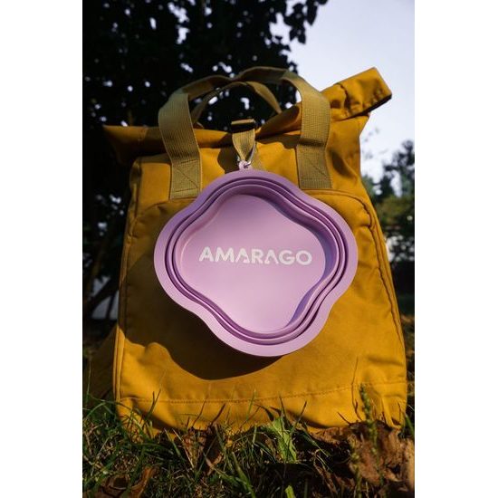 Amarago silikonová skládací miska 1000ml fialová