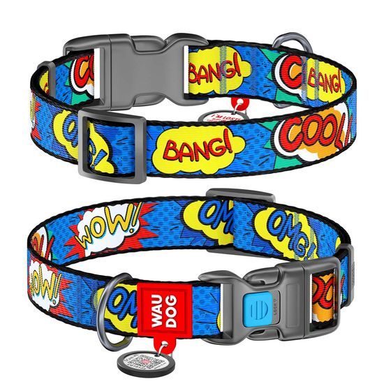 WAUDOG Obojek nylonový OMG! QR