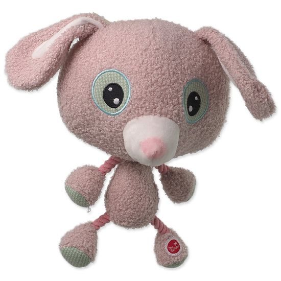 Dog fantasy Hračka Big head králík plyšový pískací 30cm