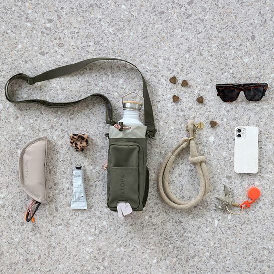 PALOPA Bottle Snack Bag Boudi dark olive