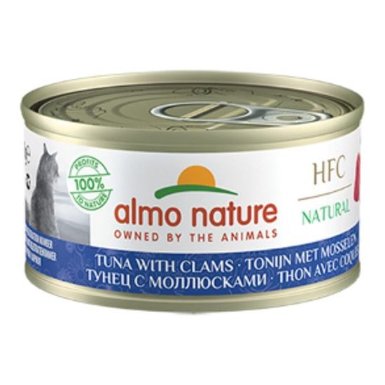 Almo Nature HFC Natural Tuňák a mušle 70g výhodné balení 24ks