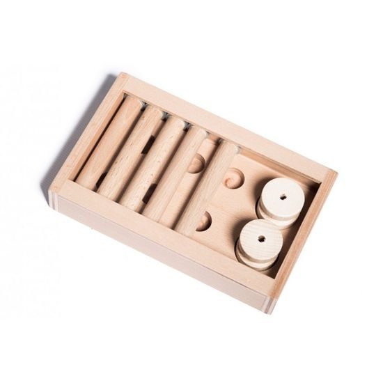 My Intelligent Pets Dřevěný hlavolam Playground- Modul 2J (pouze deska bez kloboučků a válečků)