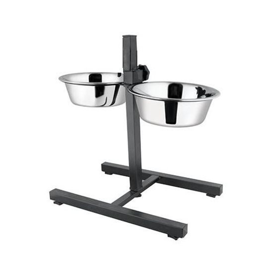 Akinu Stojan na misky 2 x 2,7 l stavitelný černý
