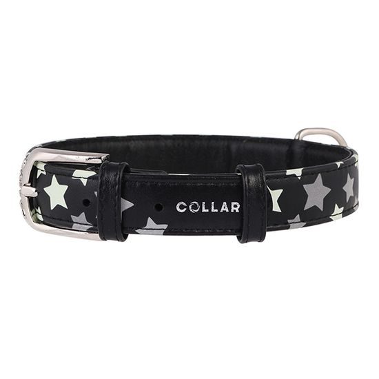 WAUDOG Obojek kožený Stars