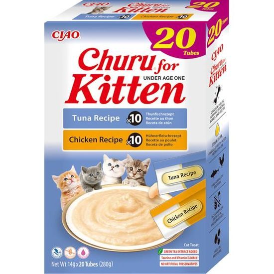 Inaba Churu Kitten tuňák&kuře multipack 20x14g