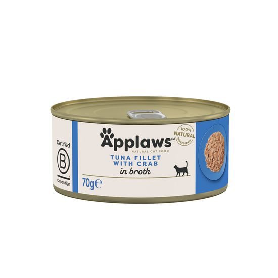 Applaws konzerva Cat Tuňák s krabem