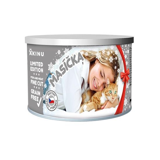 Akinu WINTER MASÍČKA Štědrovečerní večeře konzerva pro kočky 200 g