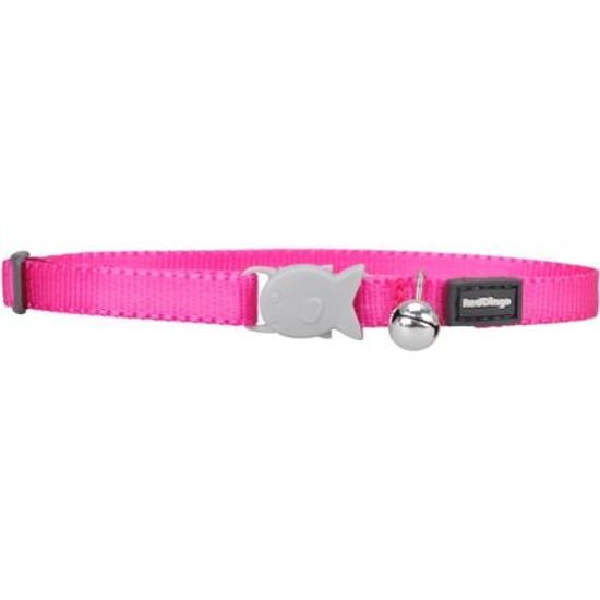 Red Dingo Obojek pro koťata 8 mm x 16-26 cm Tmavě Růžová