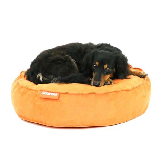 Kulatý pelíšek Aminela Full comfort 60/15cm oranžová