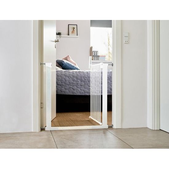 DogSpace Lassie tlaková branka pro pejsky 73-80 cm bílá