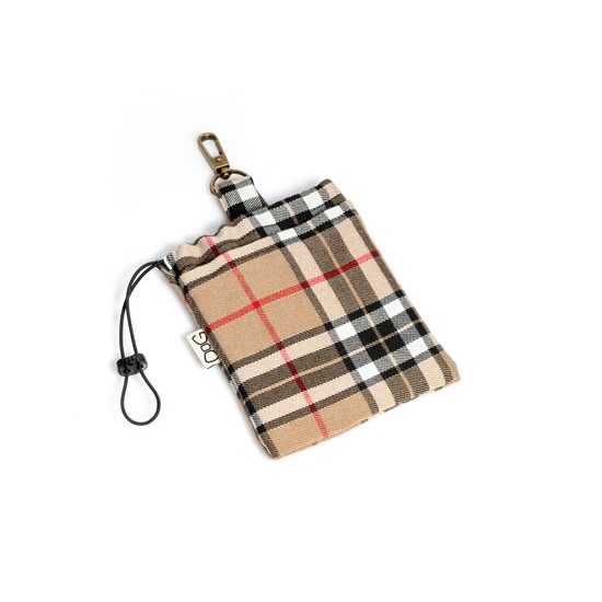 FUNKY DOG Pamlskovník Hnědý kostkovaný