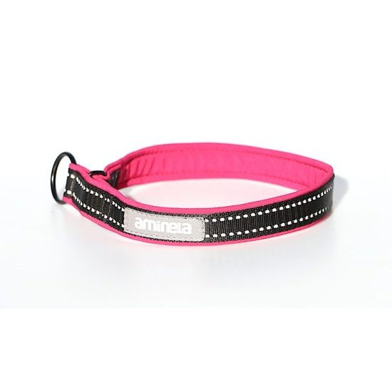 Aminela obojek polostahovací Sport & City 25mm/54cm + 5cm malinová