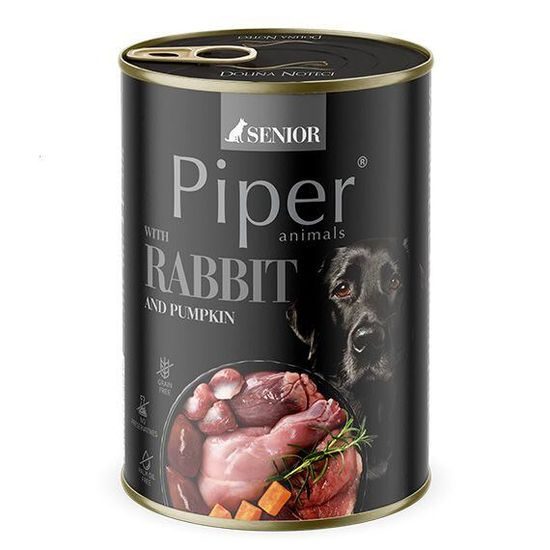 Piper NEW SENIOR s králíkem a dýní konzerva pro psy 400 g