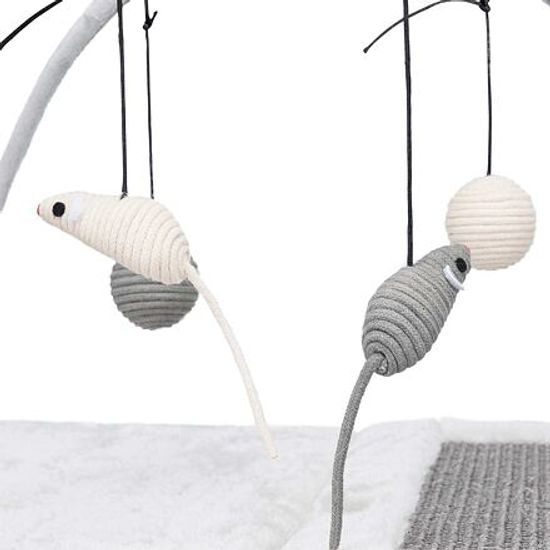 Trixie Hřiště škrabací podložka s hračkou na pružině 60x33x42cm