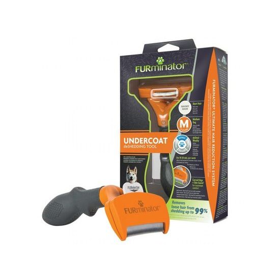FURminator Vyčesávací hrablo pro krátkosrsté psy středních plemen